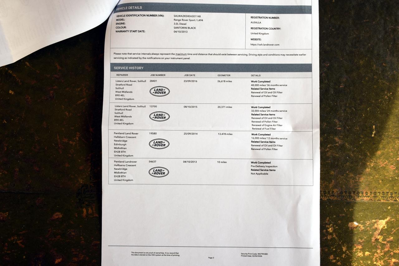 2013 Range Rover Sport 3.0 SDV6 HSE Dynamic