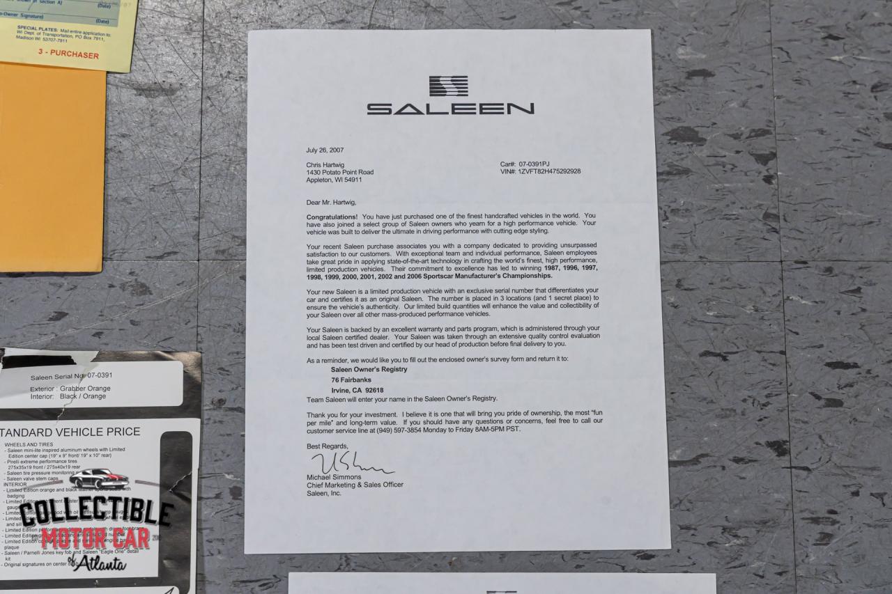 2007 Ford Mustang Parnelli Jones Limited Edition