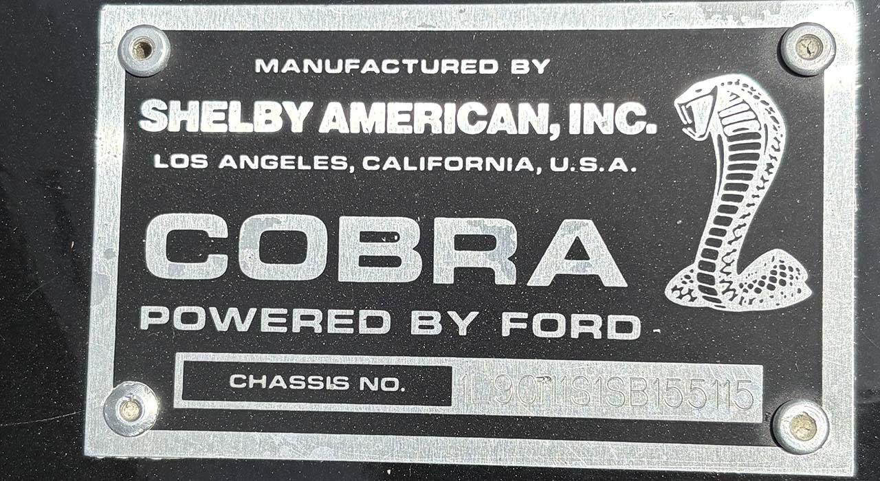 1965 Cobra KIT CAR