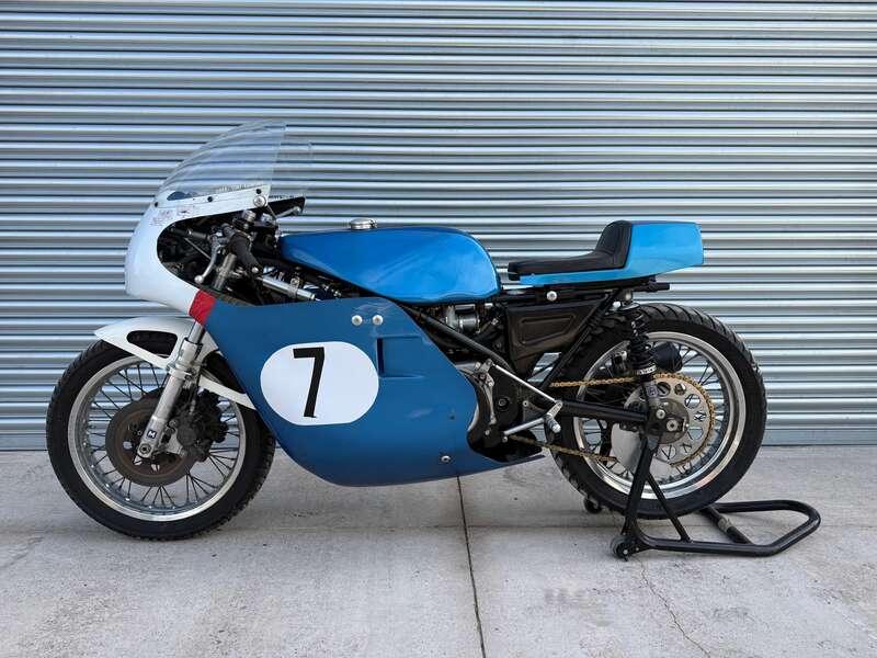 1973 Triumph T150 ROB NORTH FRAMED RACE BIKE