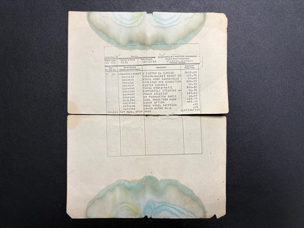 1970 Chevrolet El Camino SS 396