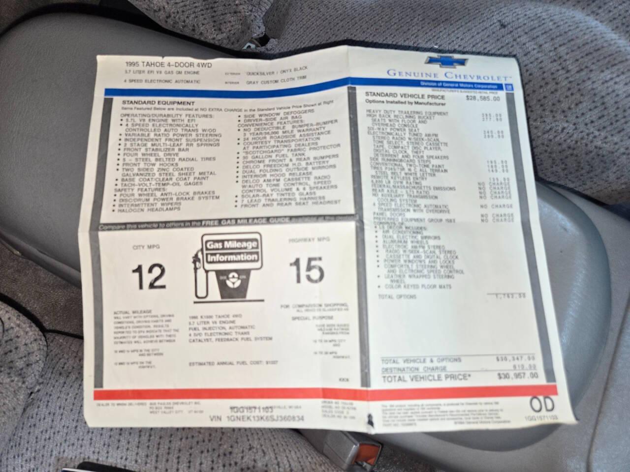 1995 Chevrolet Tahoe