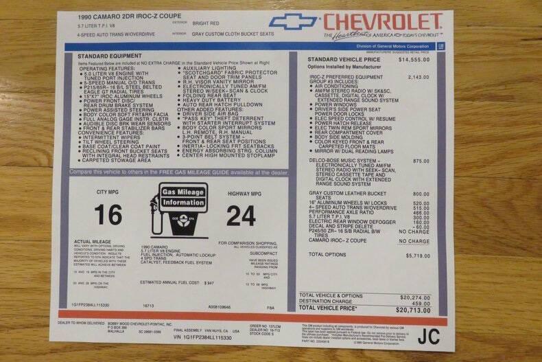 1990 Chevrolet Camaro