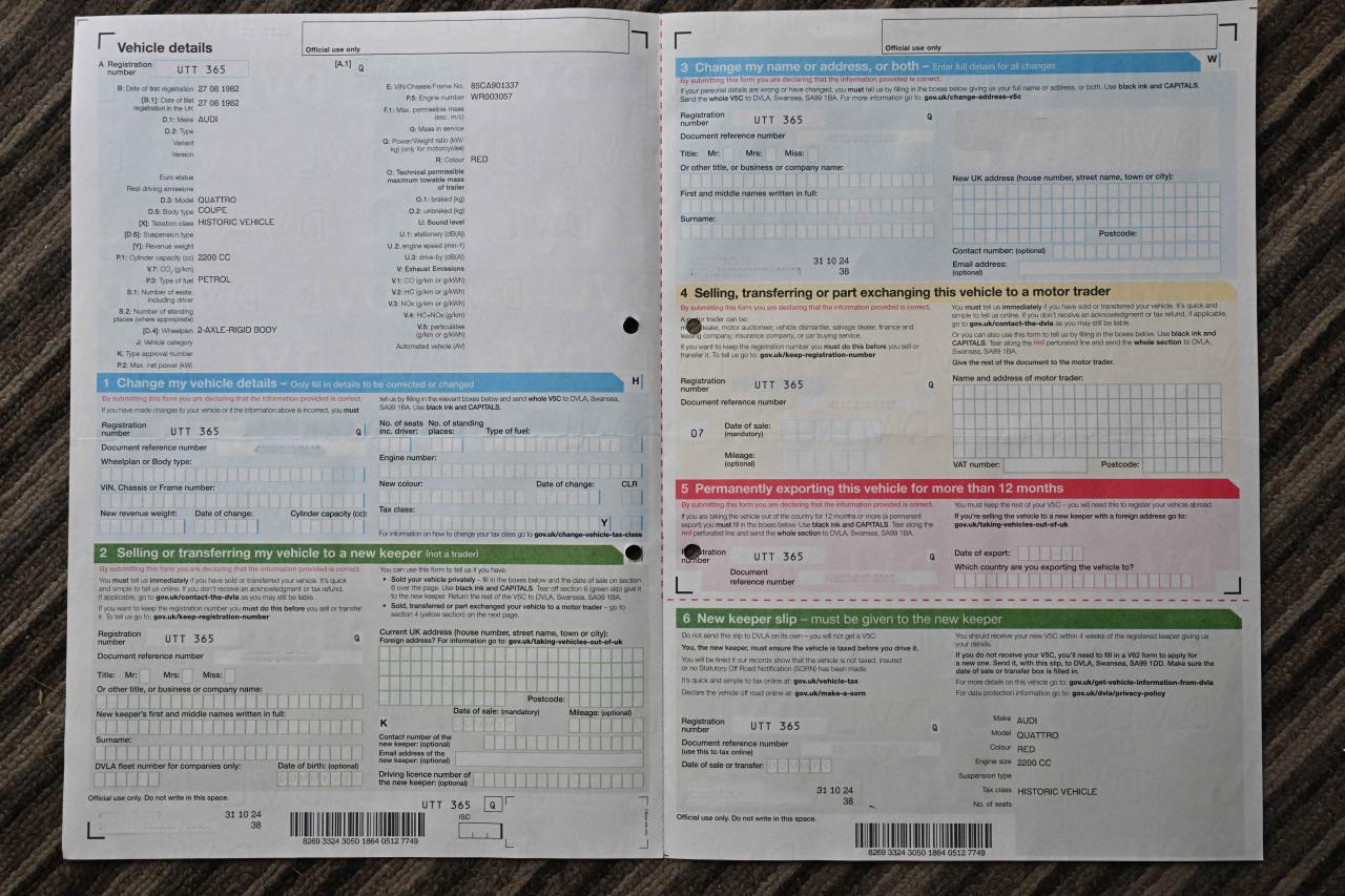 1982 Audi UR Quattro