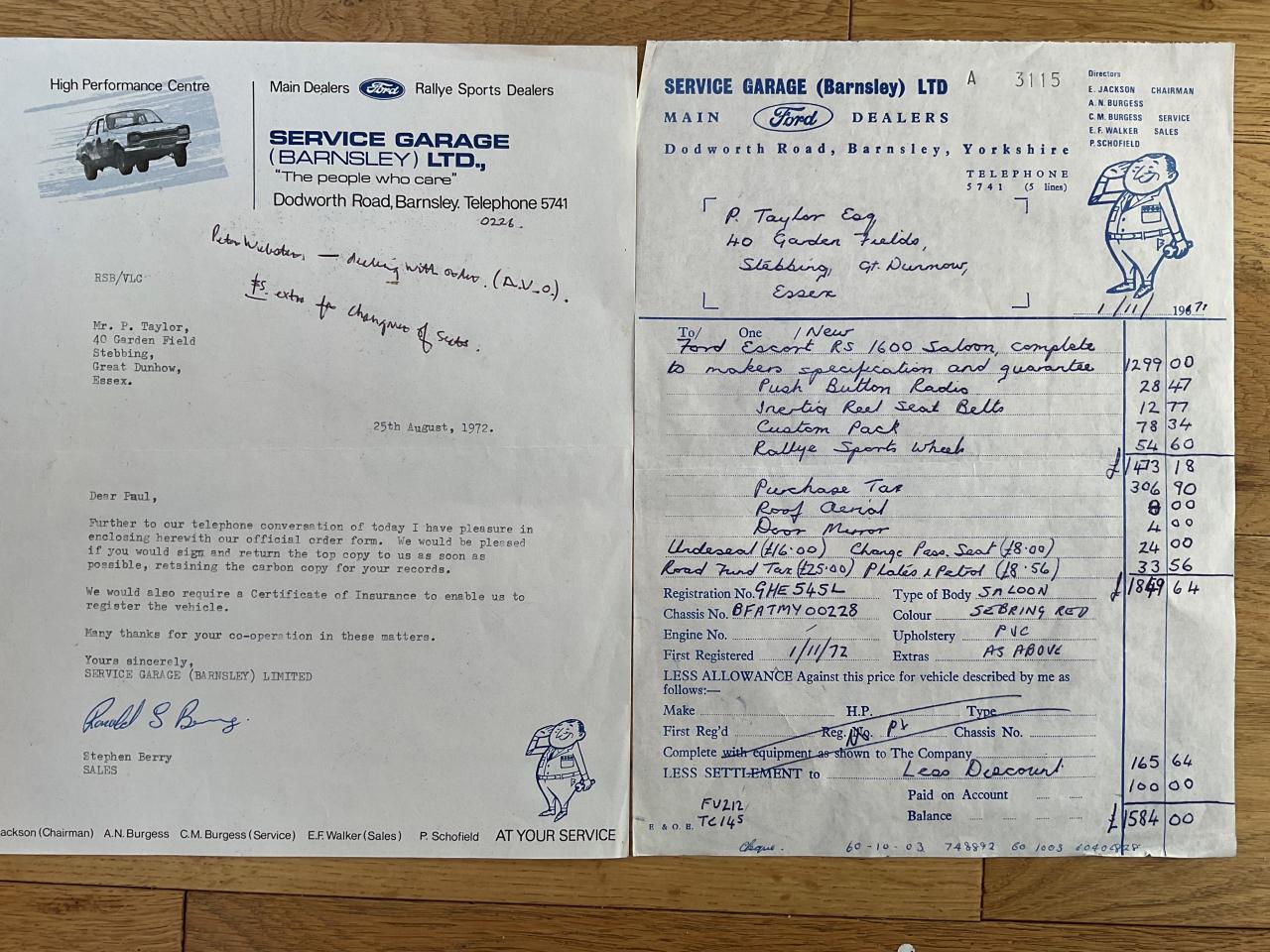 1972 Ford Escort RS1600