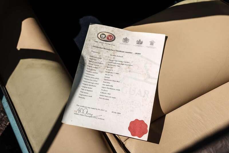 1962 Jaguar E TYPE SERIES 1 3.8 FHC COUPE MANUAL RHD