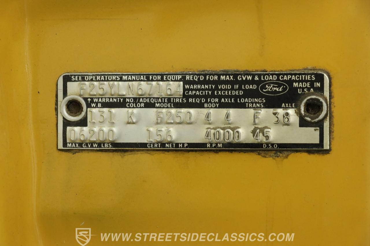 1972 Ford F-250 Camper Special