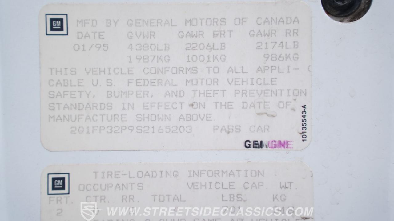 1995 Chevrolet Camaro Z/28 Brickyard 400 Convertible