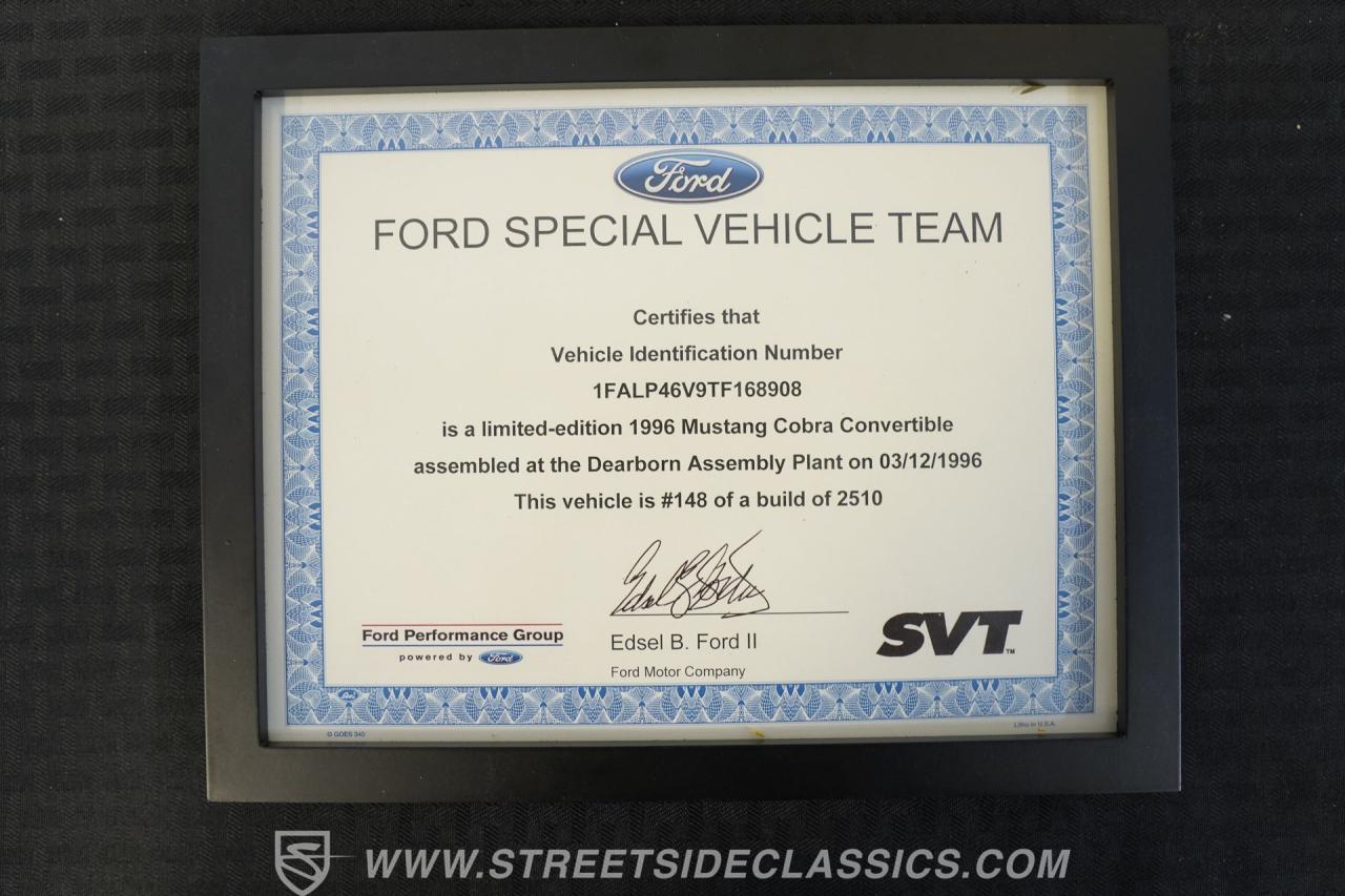 1996 Ford Mustang Cobra SVT Convertible