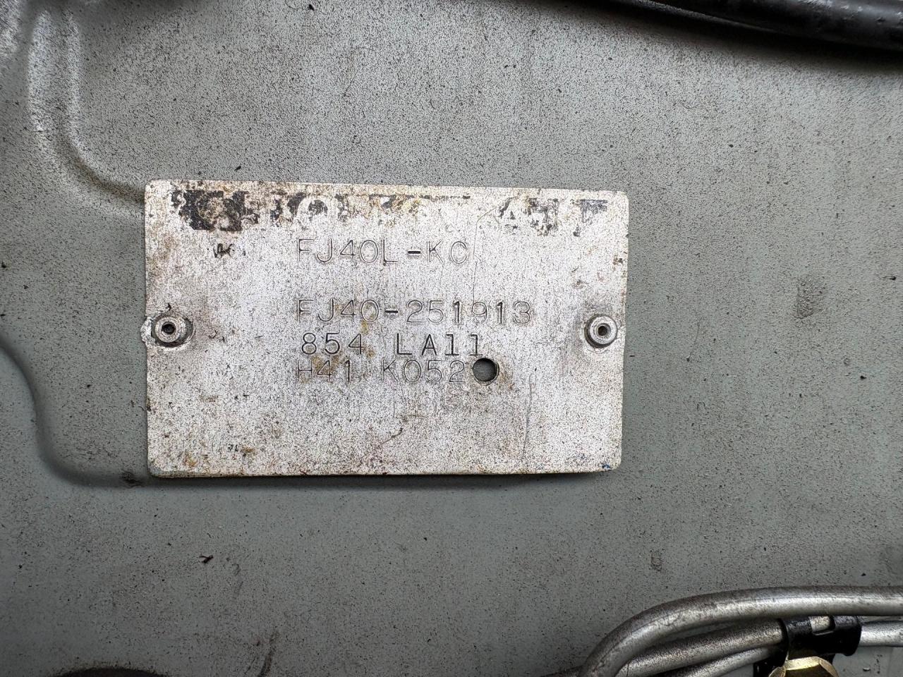 1977 Toyota FJ40 Land Cruiser