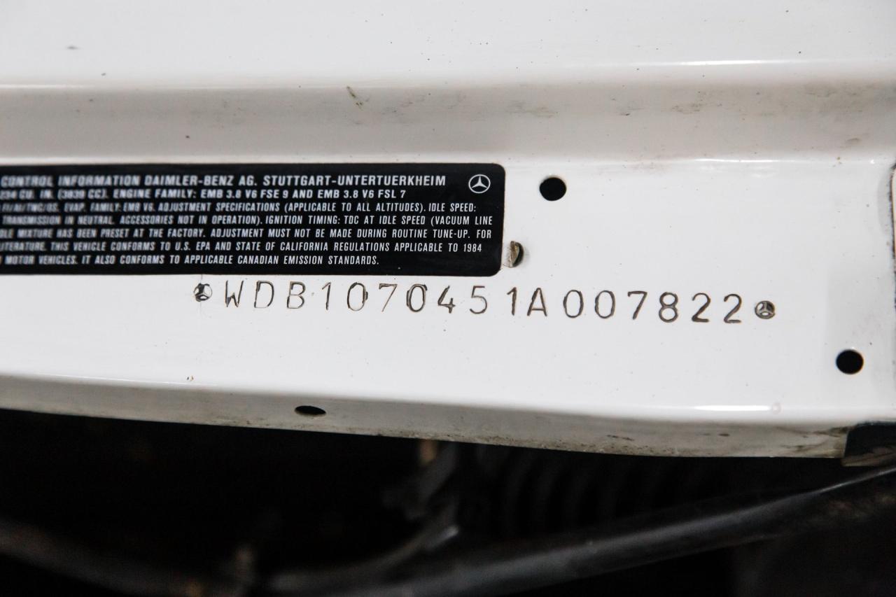 1984 Mercedes - Benz 38222 ONE OWNER 380 SL