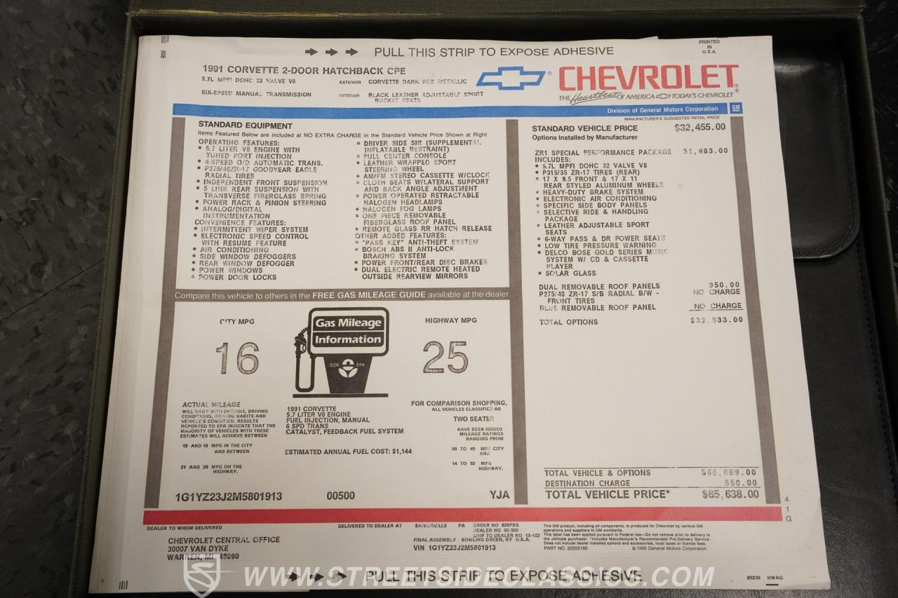 1991 Chevrolet Corvette ZR1