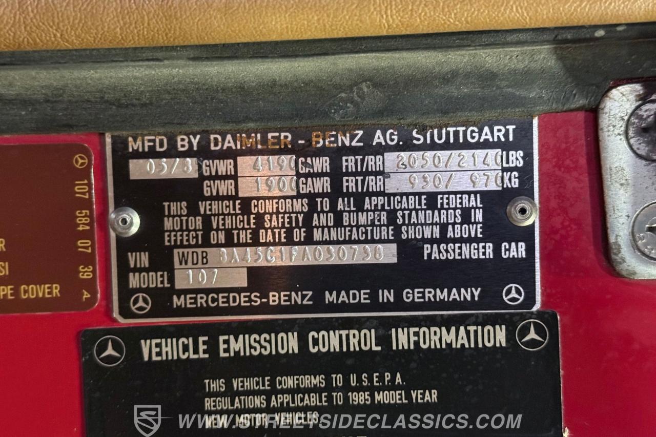1985 Mercedes - Benz 380SL