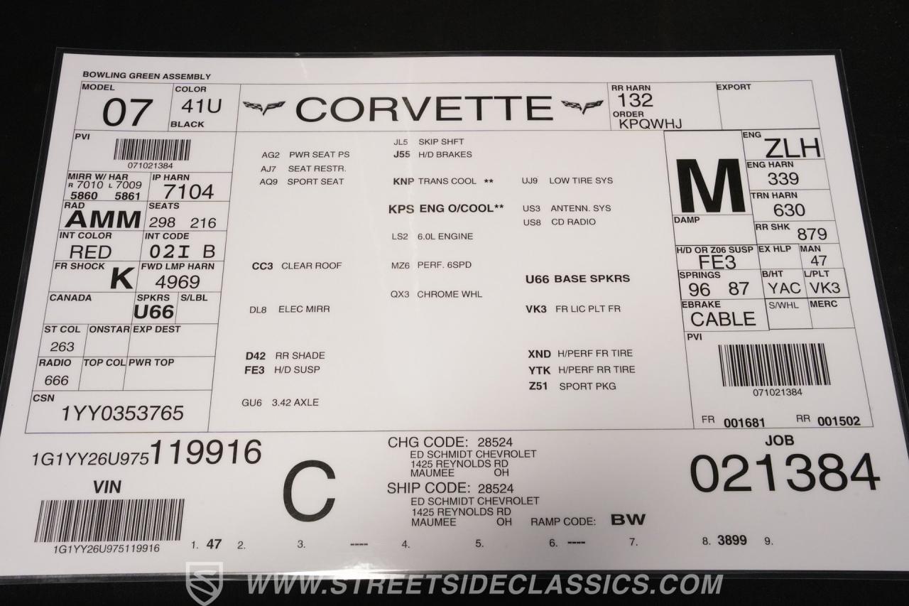 2007 Chevrolet Corvette 2LT Z51