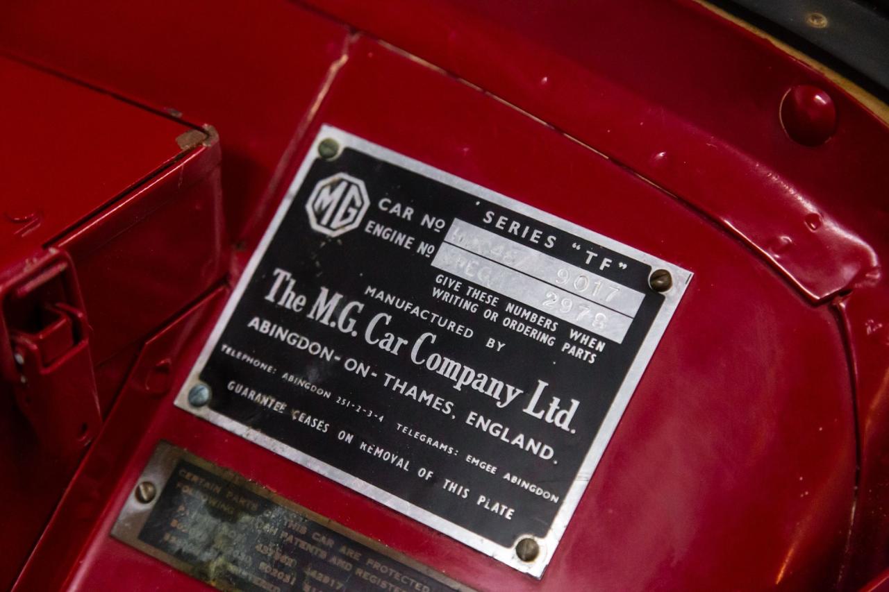 1955 MG MGTF 1500