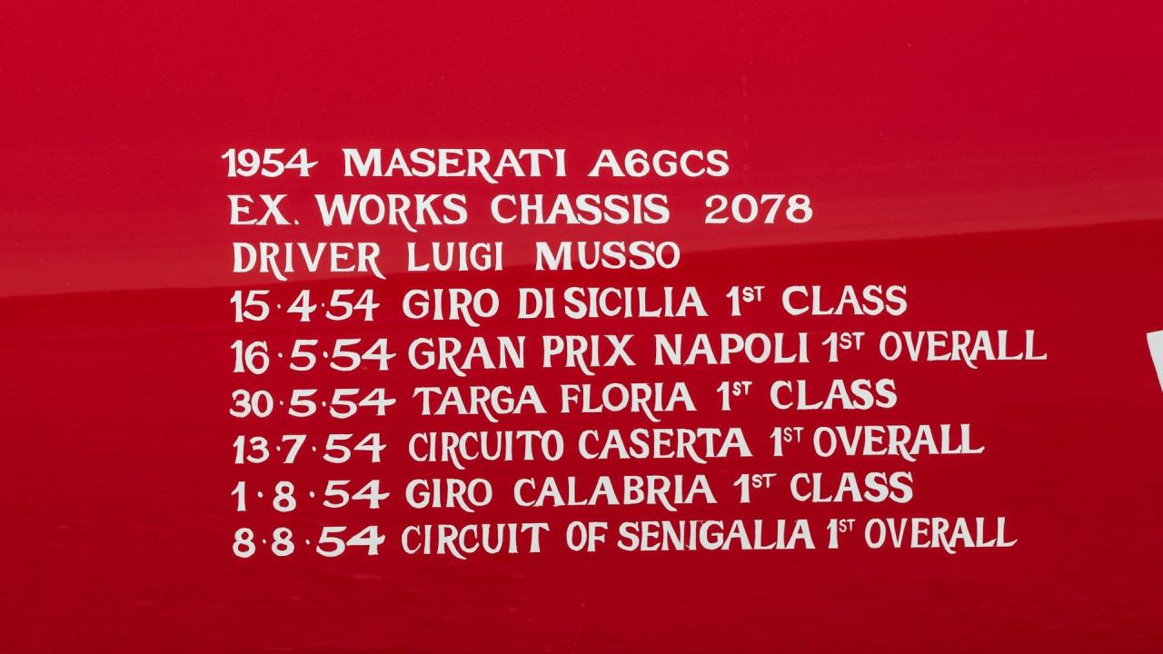 1954 Maserati A6GCS by Fiandri &amp; Malagoli