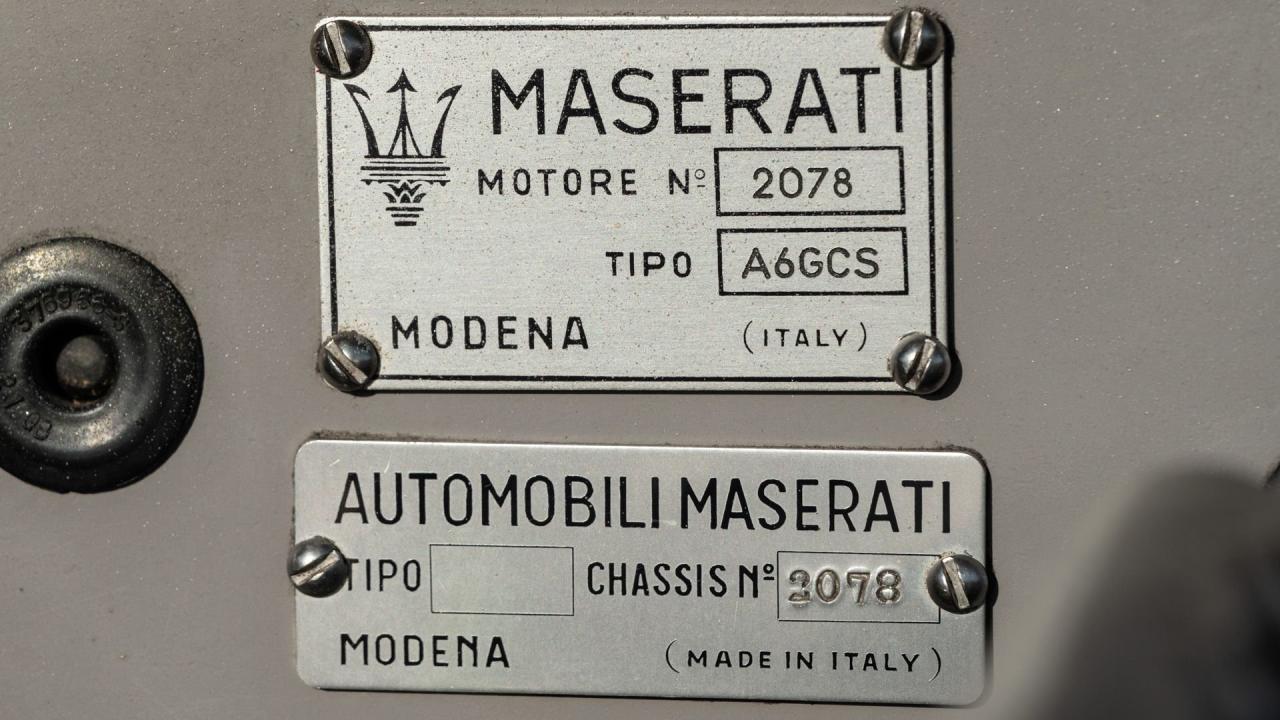 1954 Maserati A6GCS by Fiandri &amp; Malagoli