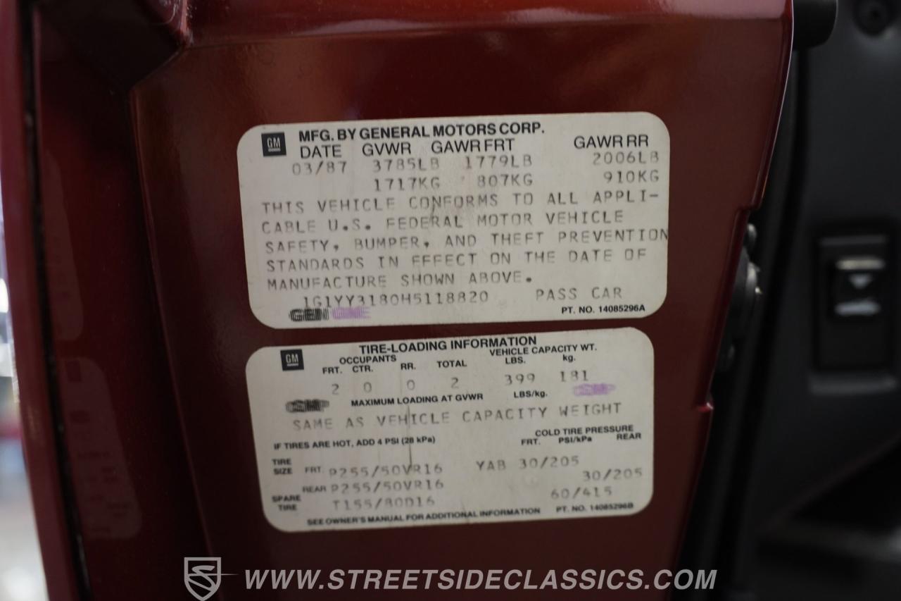 1987 Chevrolet Corvette Convertible