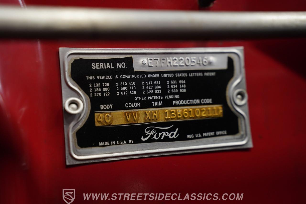 1957 Ford Thunderbird E Code