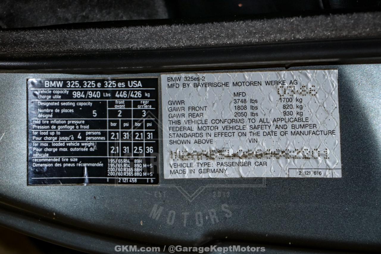 1986 BMW 3 Series