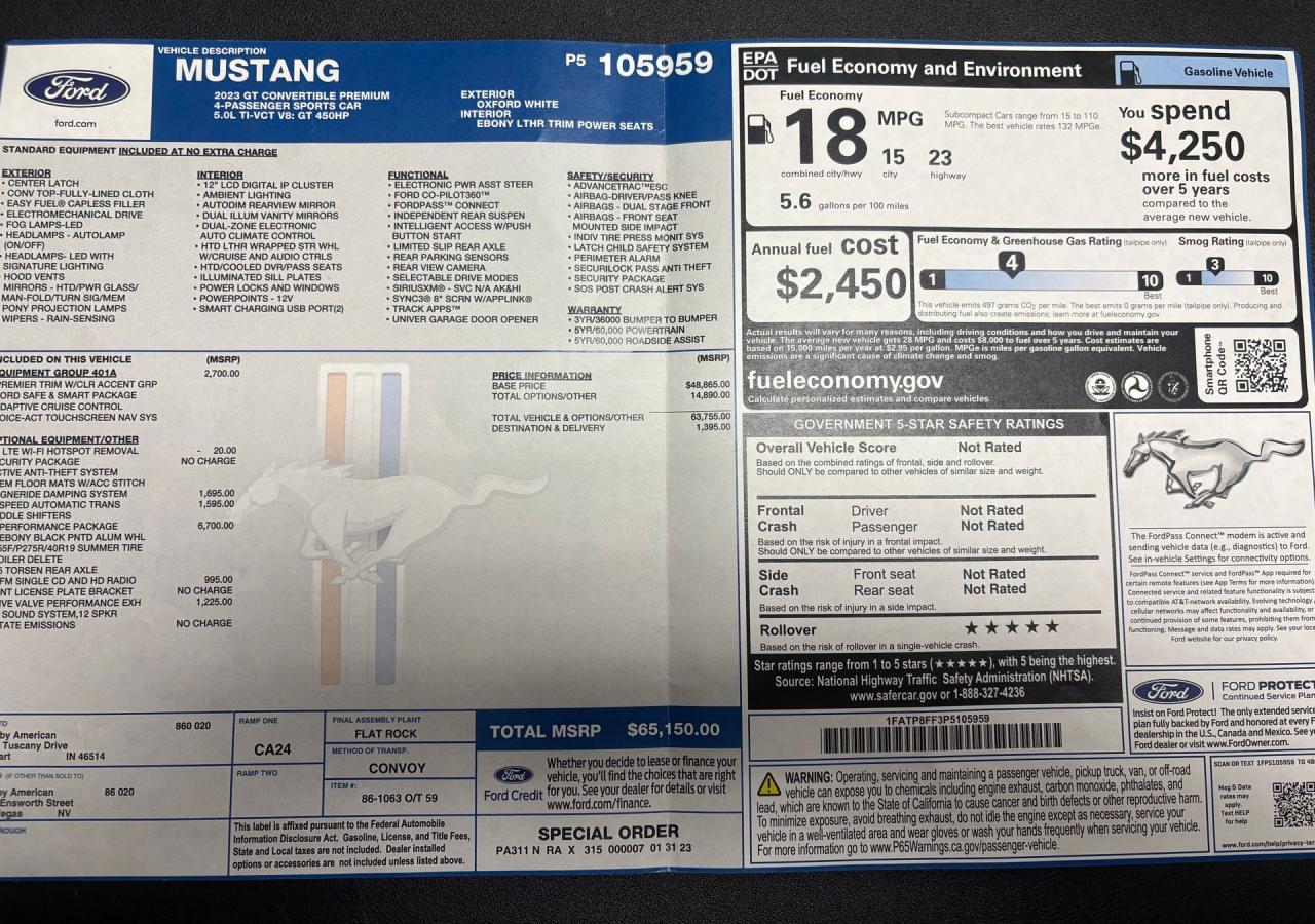 2023 Ford Mustang Shelby GT500 Super Snake Speedster
