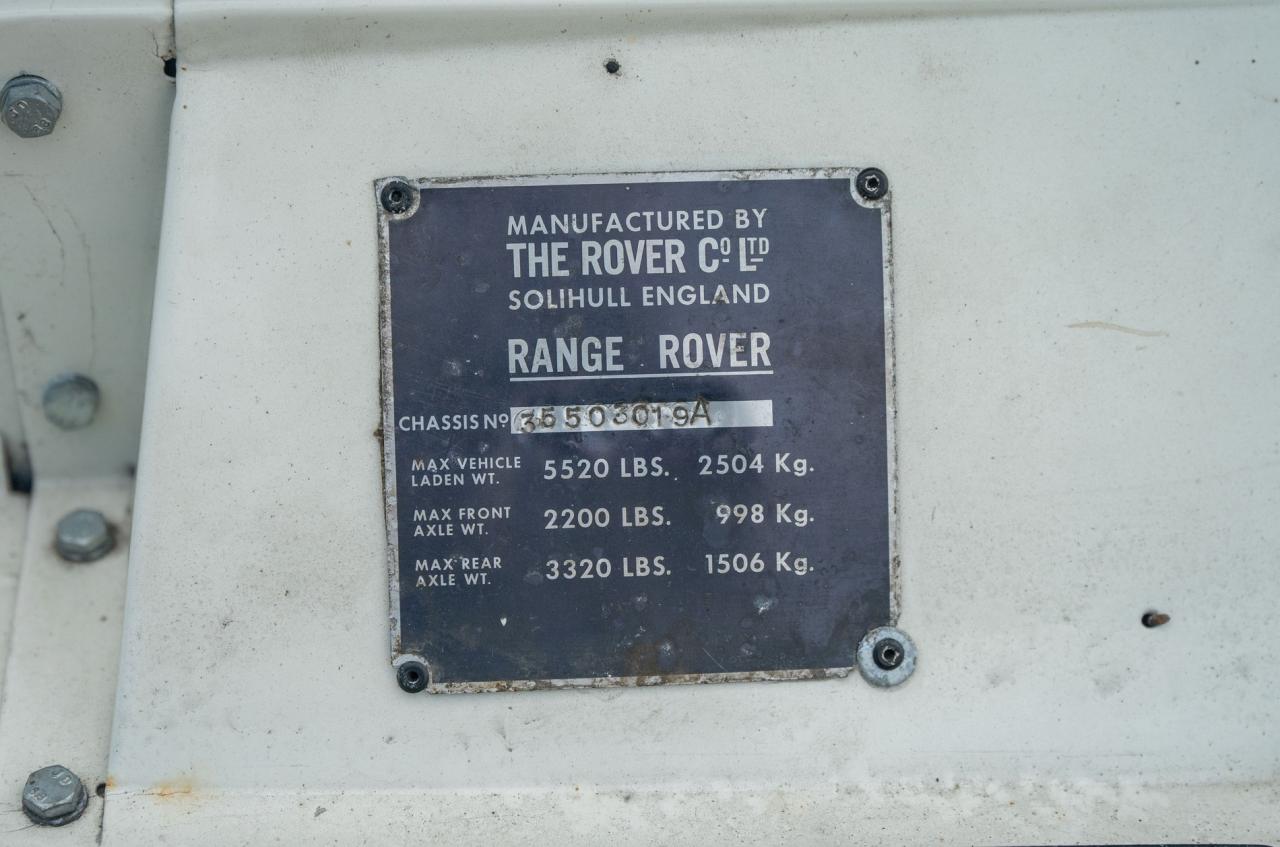1971 Range Rover Suffix A