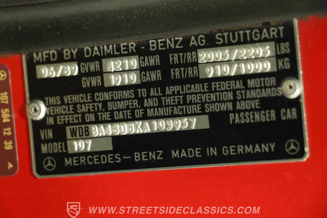 1989 Mercedes - Benz 560SL R107 Convertible