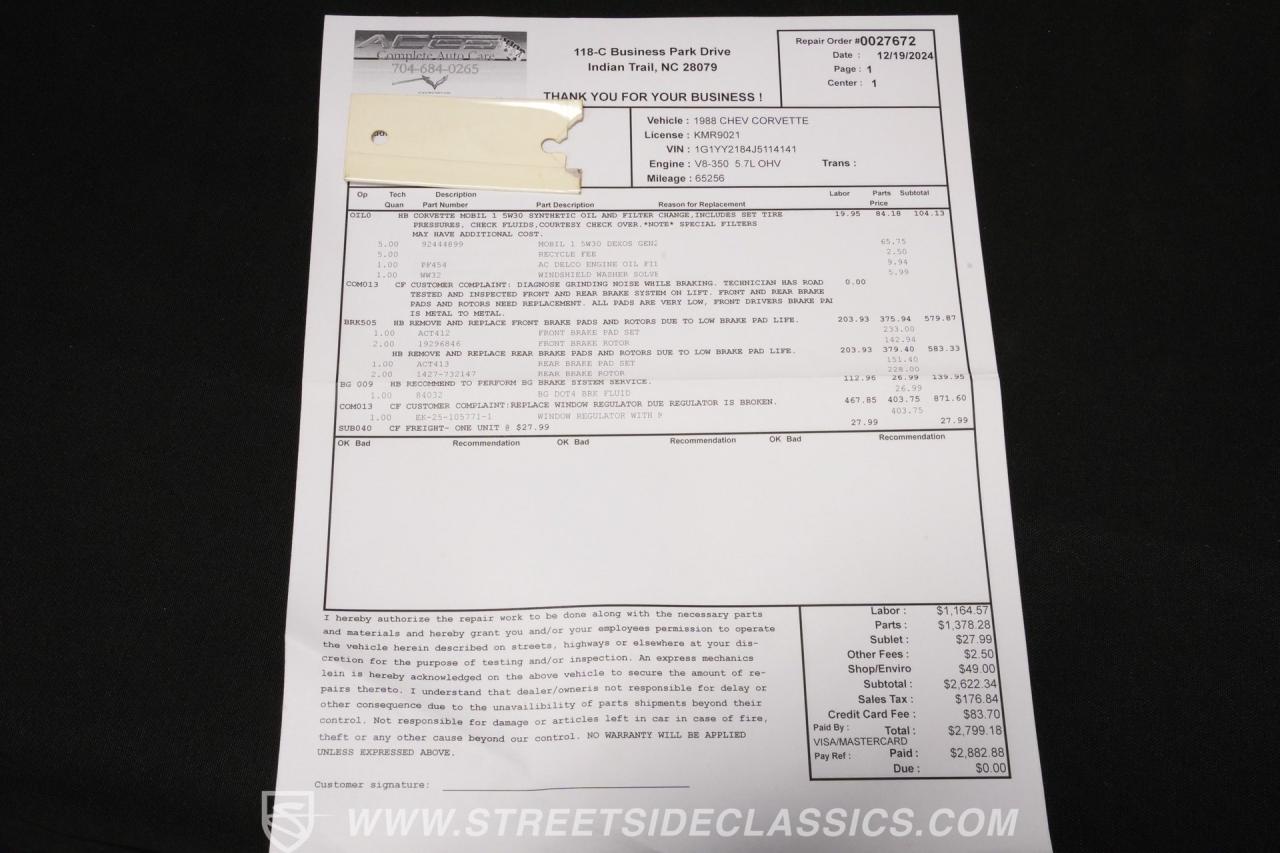 1988 Chevrolet Corvette 35th Anniversary Edition