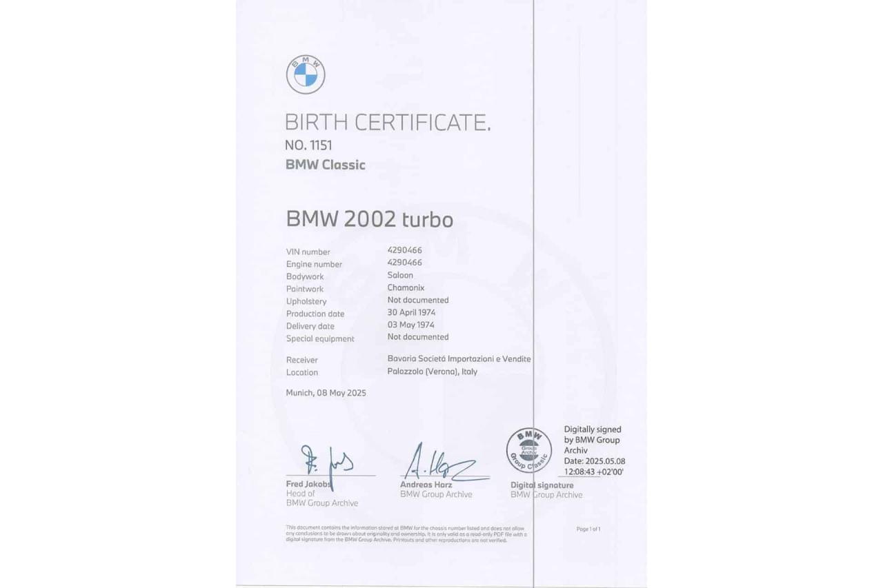 1974 BMW 2002 Turbo