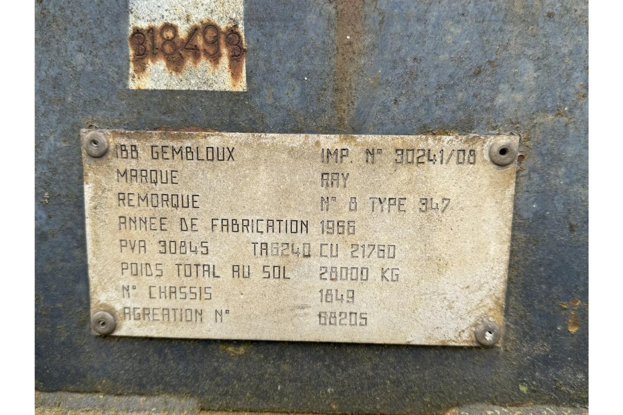 1966 GLAS RAY s semi-trailer blue