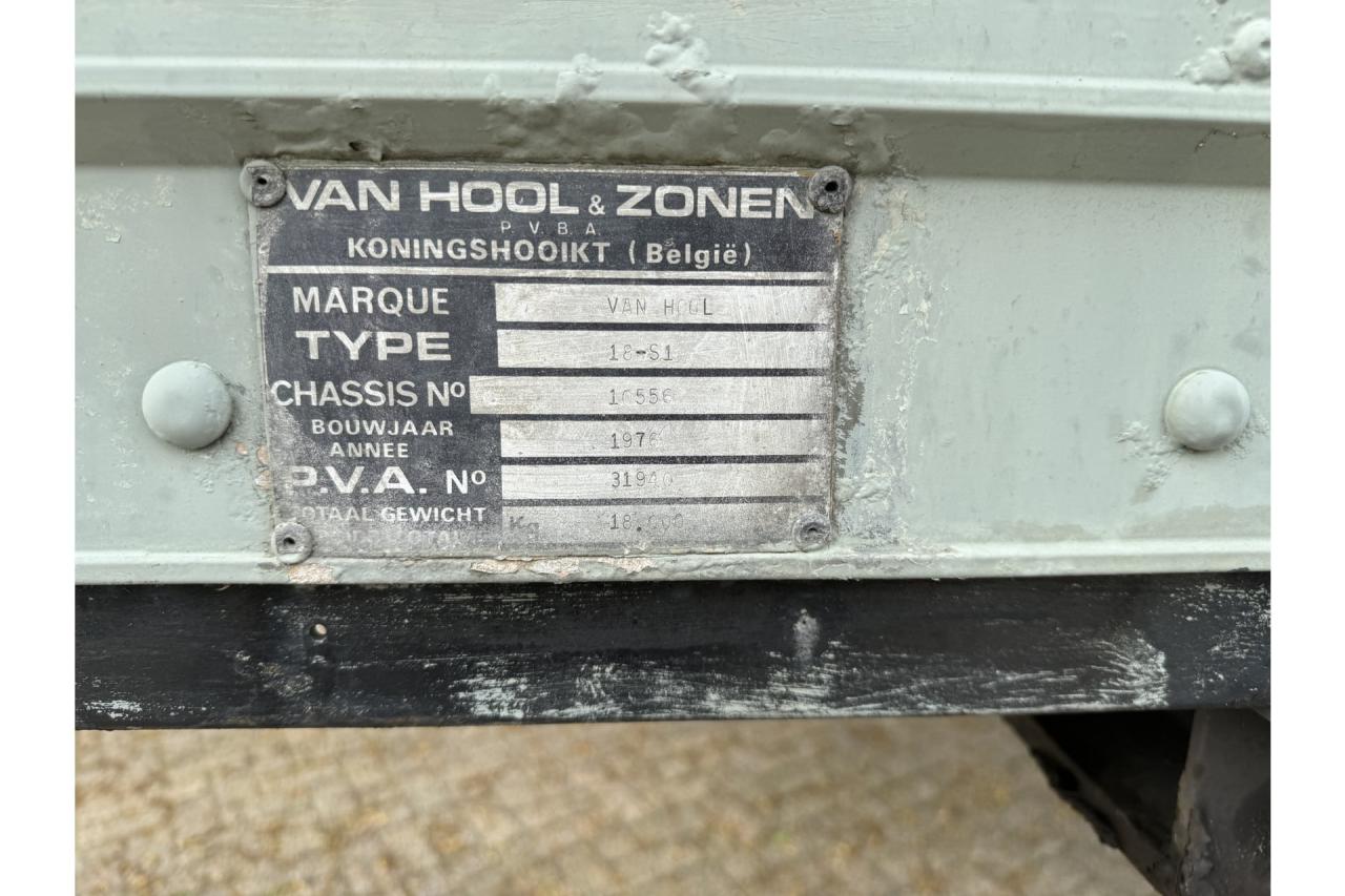 1976 Mini Van Hool 18-S1, 1-Axle ROR, 11M, Semi, Aluum Body