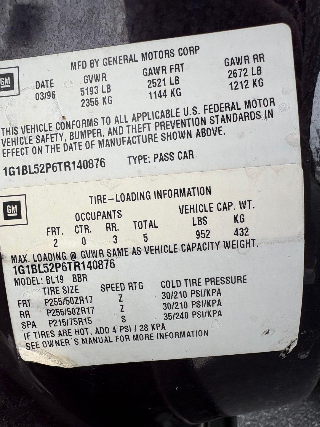 1996 Chevrolet Impala SS