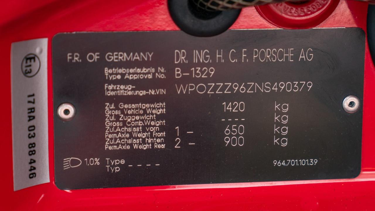 1992 Porsche 911 Carrera RS
