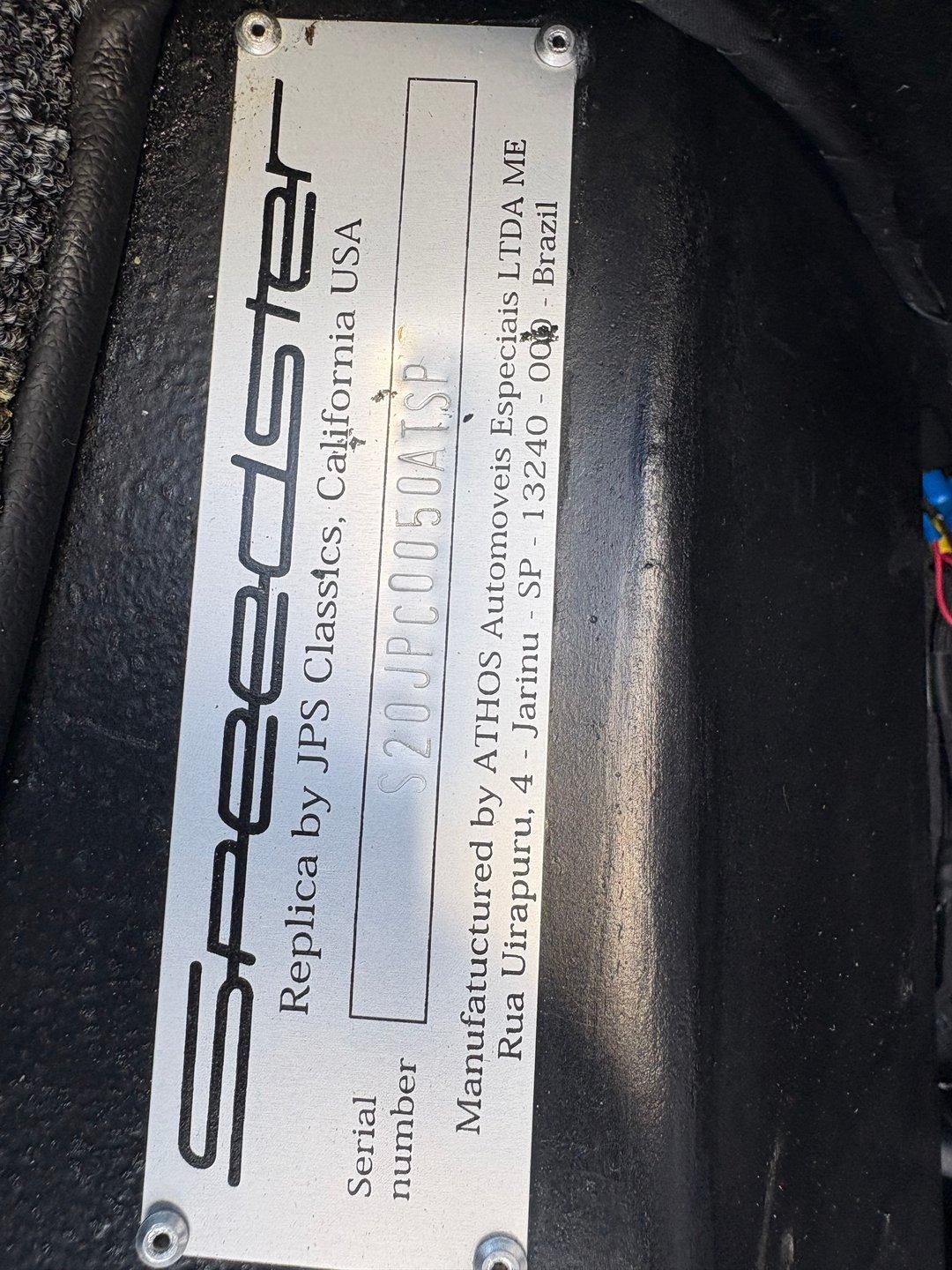 2020 JPS Motorsports 356 Speedster Replica