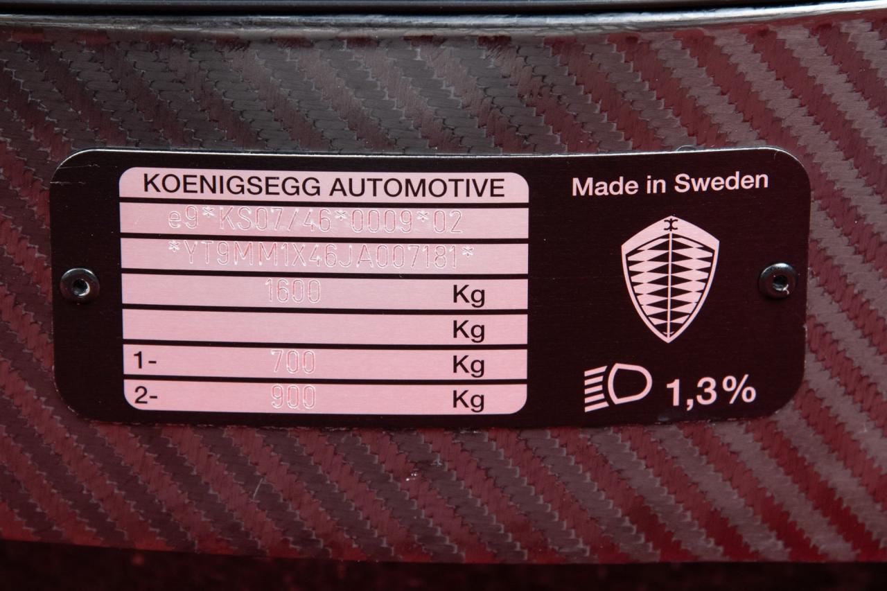 2018 Koenigsegg Agera RS
