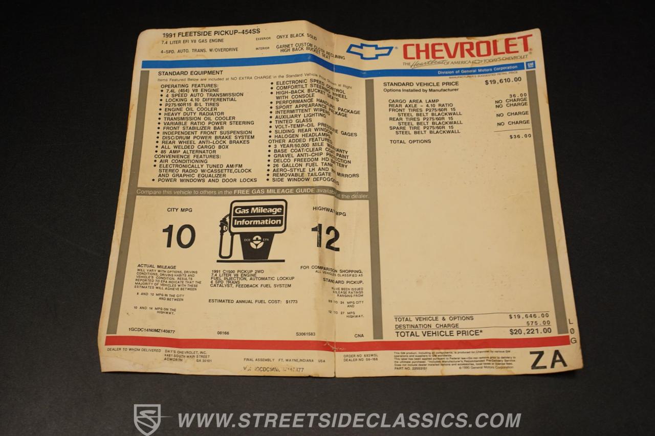 1991 Chevrolet Silverado 454 SS