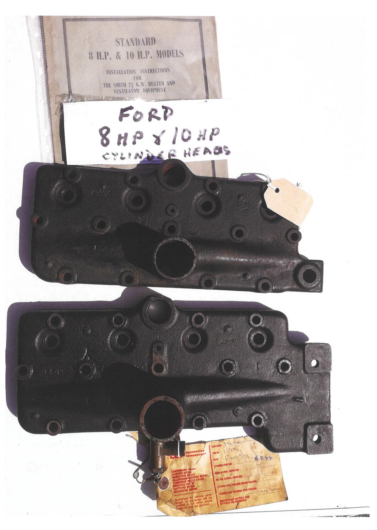 Ford 8HP &amp; 10HP CYLINDER HEADS