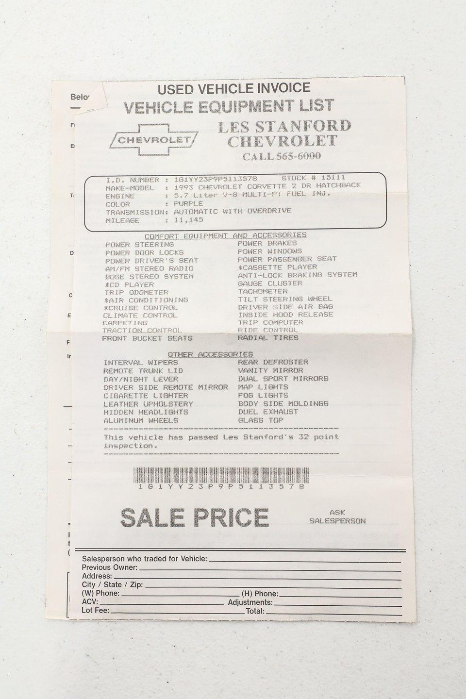 1993 Chevrolet Corvette ZO7