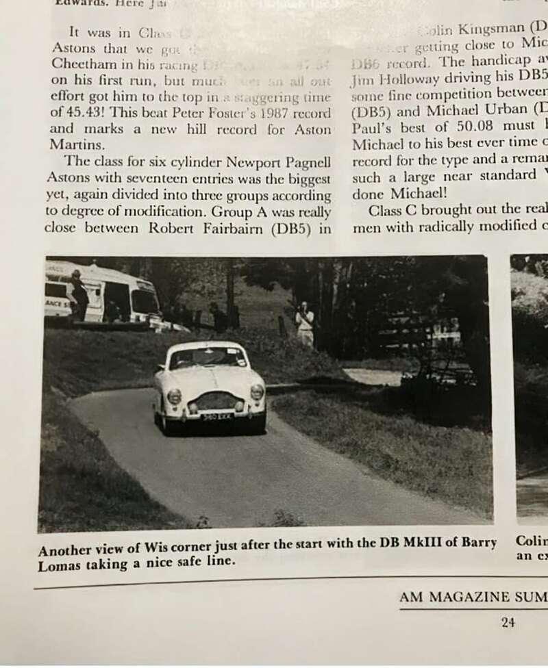 1958 Aston Martin DB 2/4 MARK III SPORTS SALOON