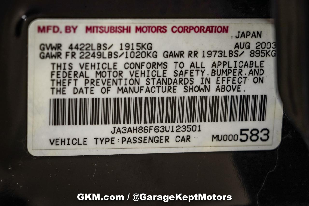 2003 Mitsubishi Lancer Evolution