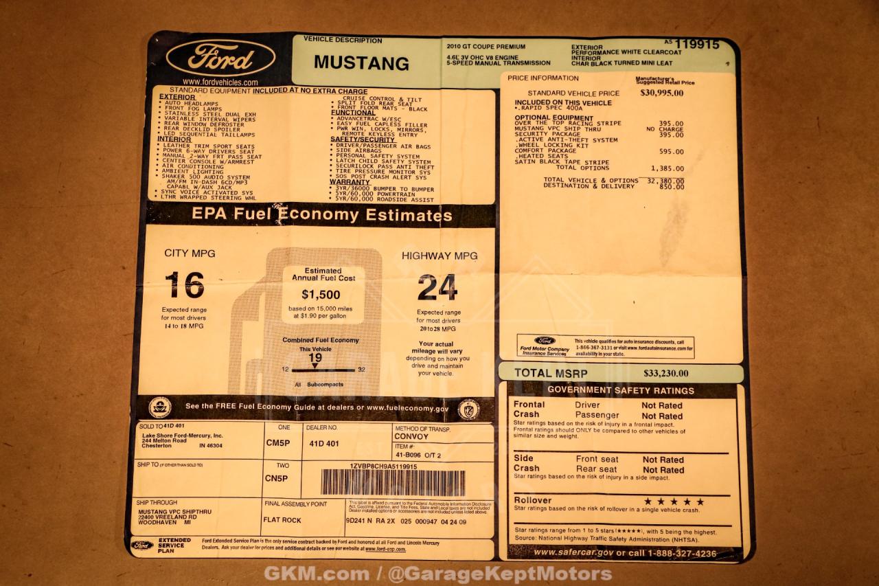2010 Ford Mustang
