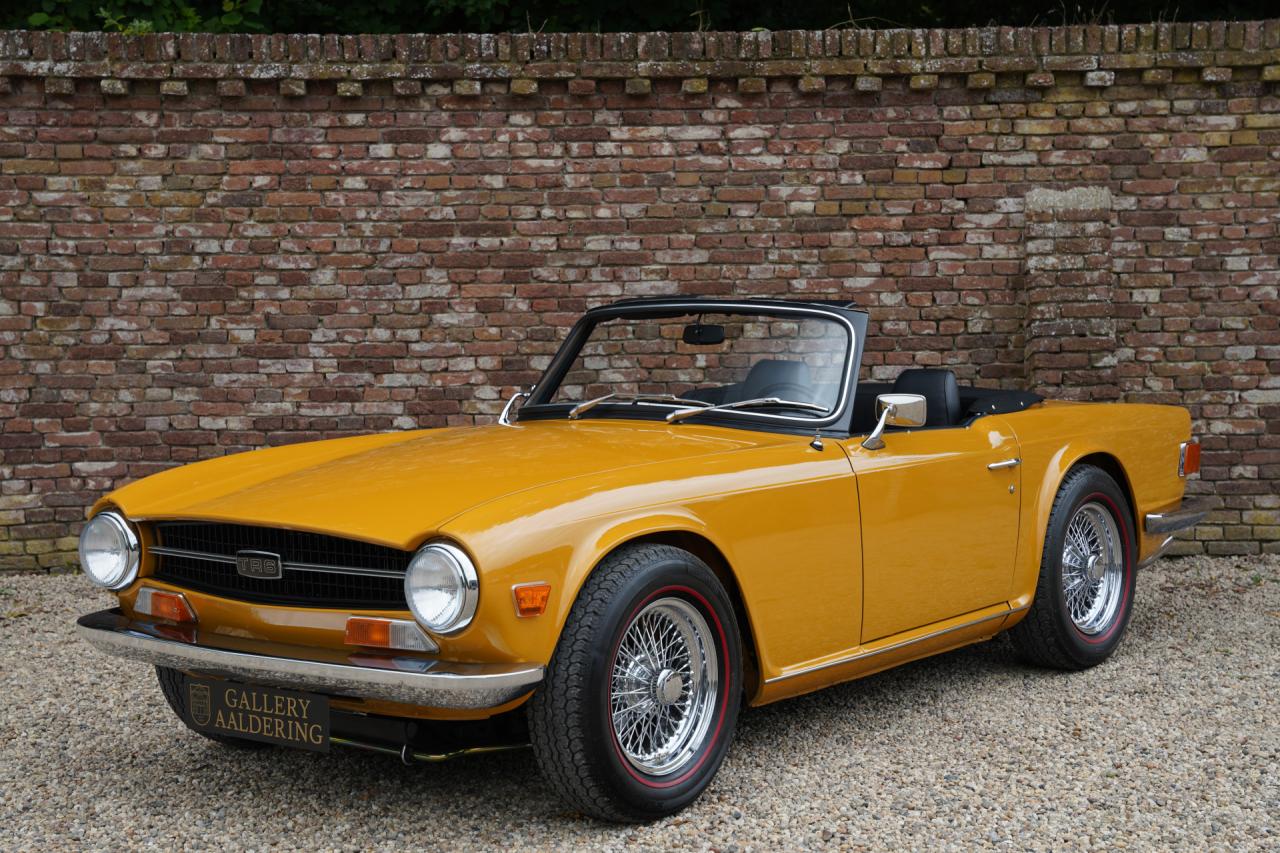 1971 Triumph TR6 Overdrive &ldquo;Saffron Yellow&rdquo; Triple Weber version