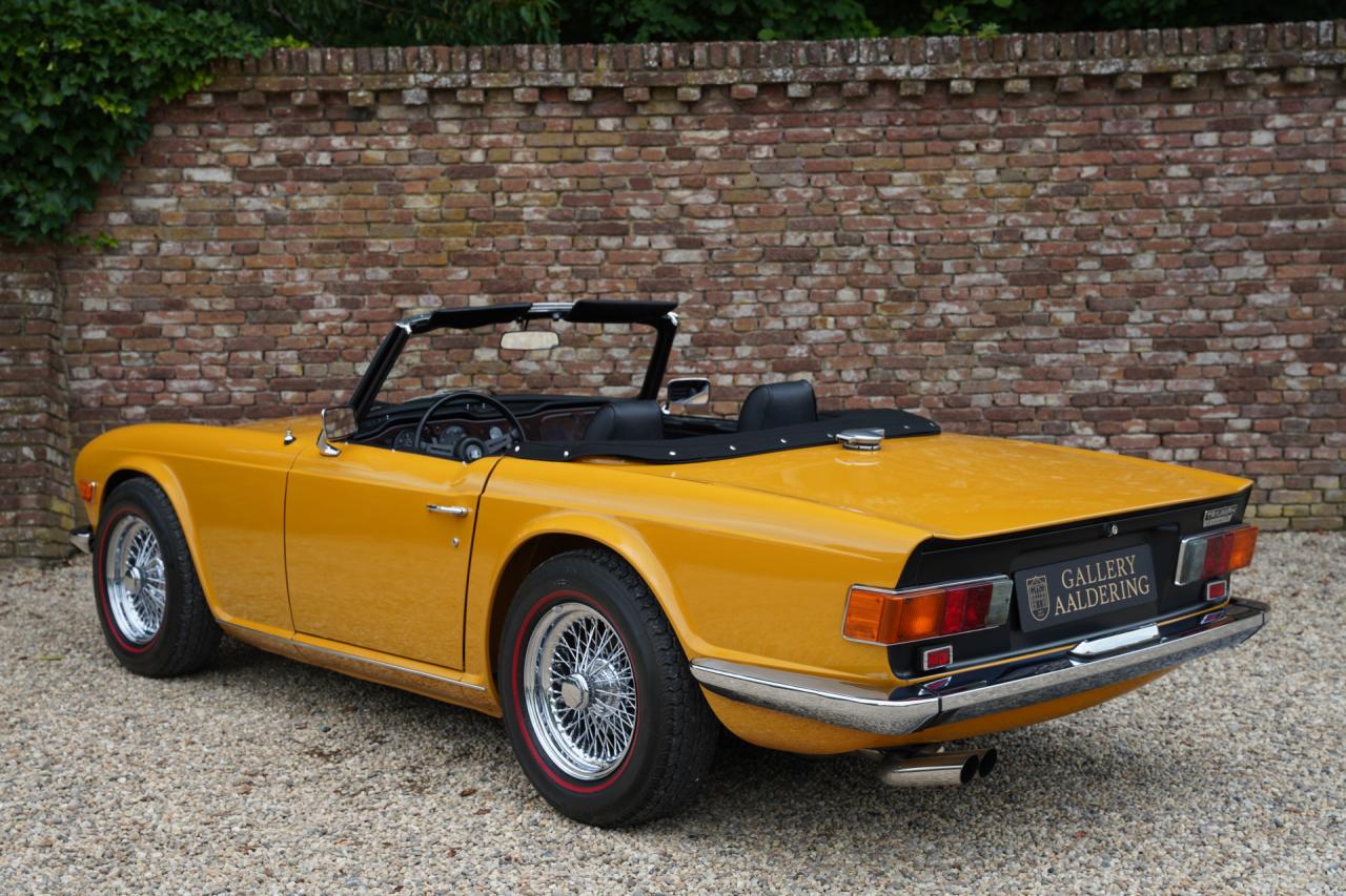 1971 Triumph TR6 Overdrive &ldquo;Saffron Yellow&rdquo; Triple Weber version