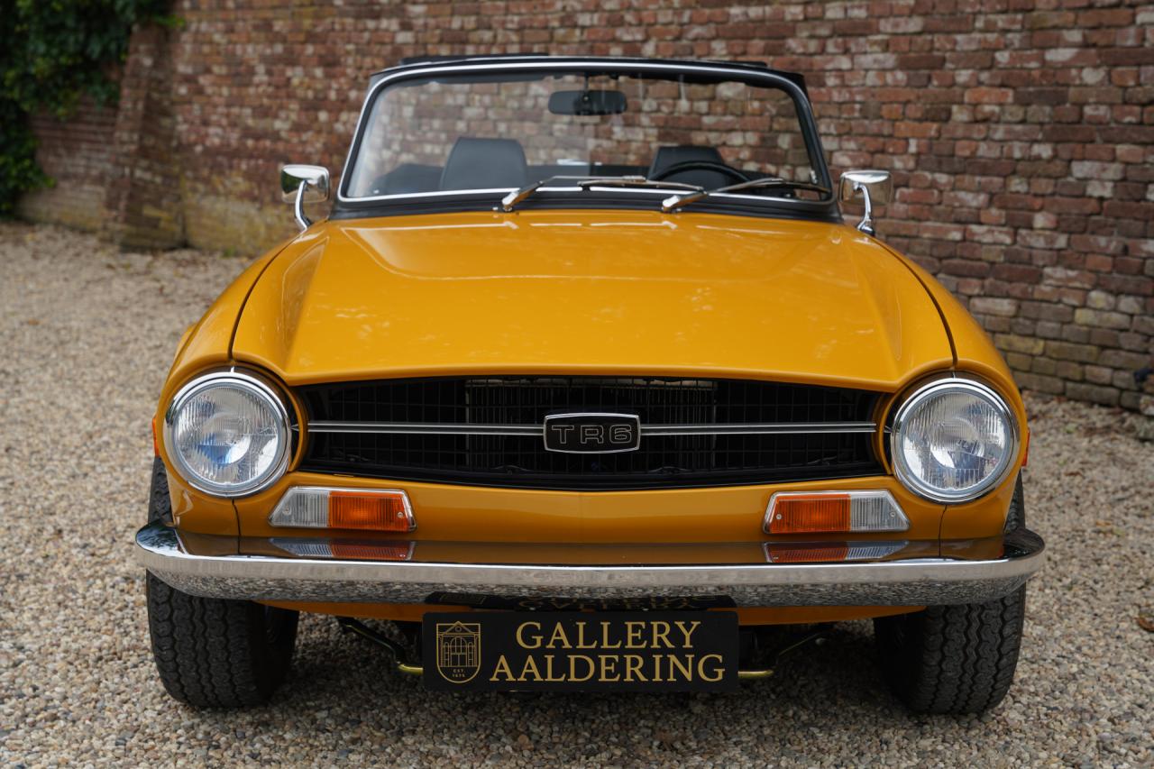 1971 Triumph TR6 Overdrive &ldquo;Saffron Yellow&rdquo; Triple Weber version