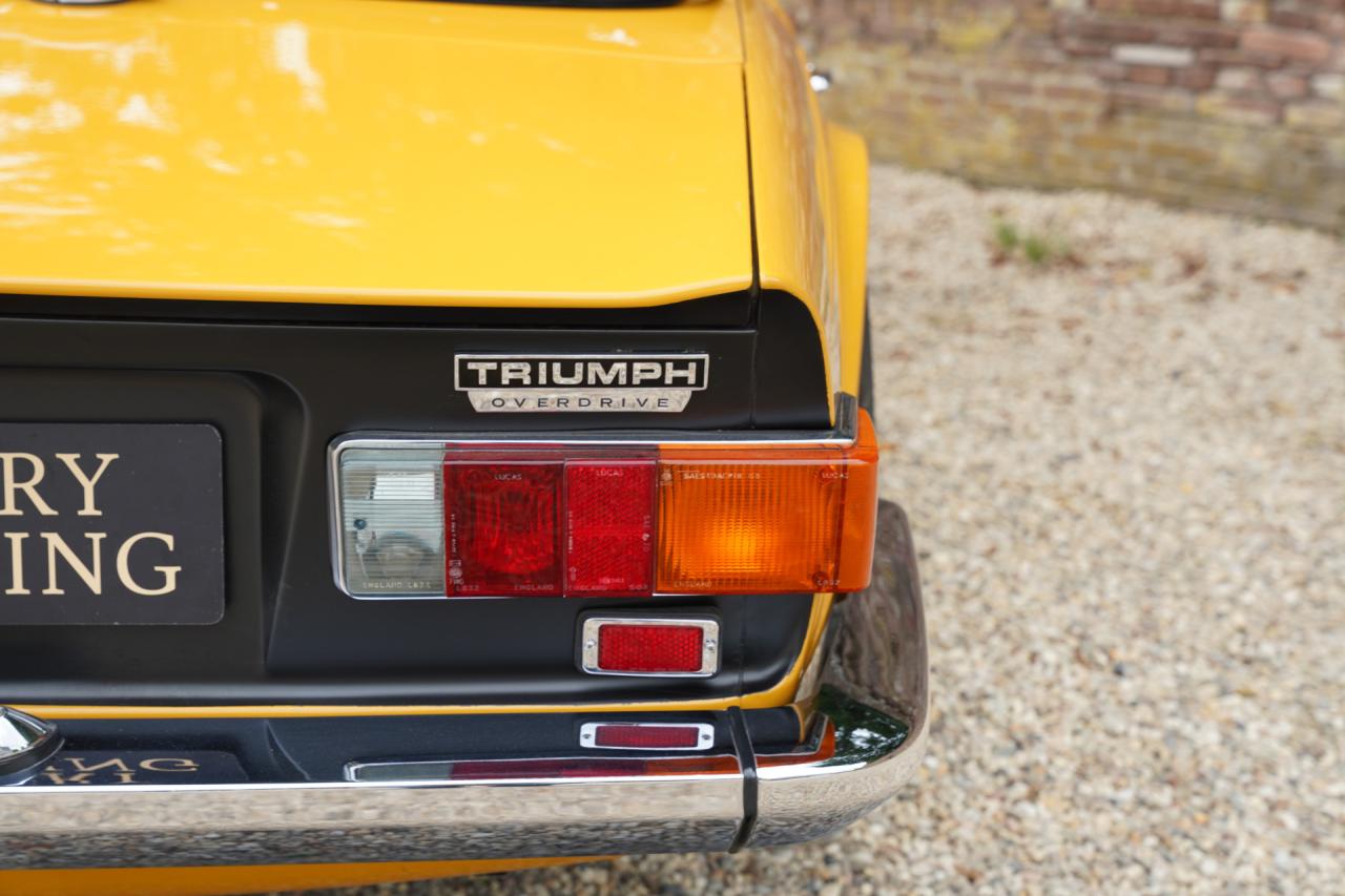 1971 Triumph TR6 Overdrive &ldquo;Saffron Yellow&rdquo; Triple Weber version