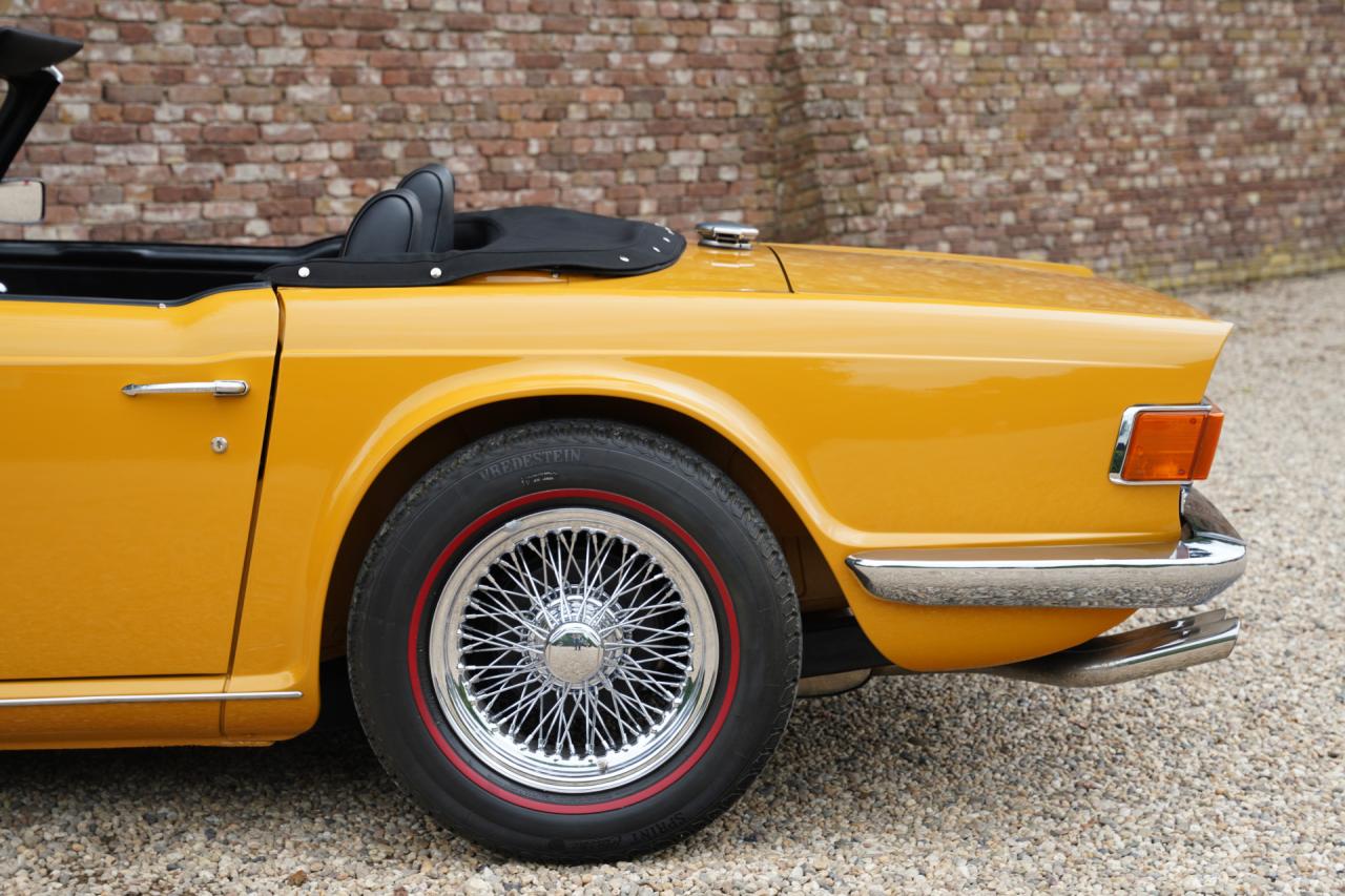 1971 Triumph TR6 Overdrive &ldquo;Saffron Yellow&rdquo; Triple Weber version