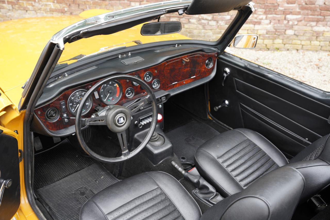 1971 Triumph TR6 Overdrive &ldquo;Saffron Yellow&rdquo; Triple Weber version