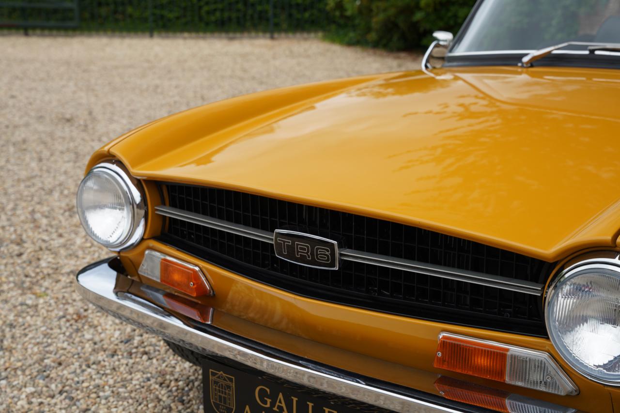 1971 Triumph TR6 Overdrive &ldquo;Saffron Yellow&rdquo; Triple Weber version