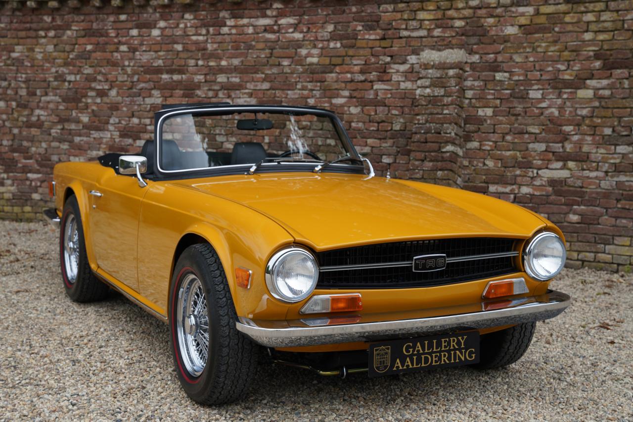 1971 Triumph TR6 Overdrive &ldquo;Saffron Yellow&rdquo; Triple Weber version