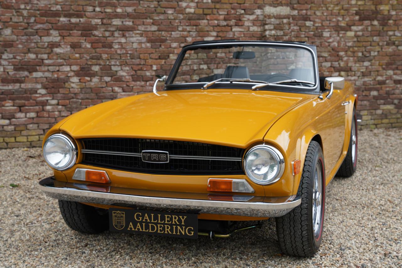 1971 Triumph TR6 Overdrive &ldquo;Saffron Yellow&rdquo; Triple Weber version